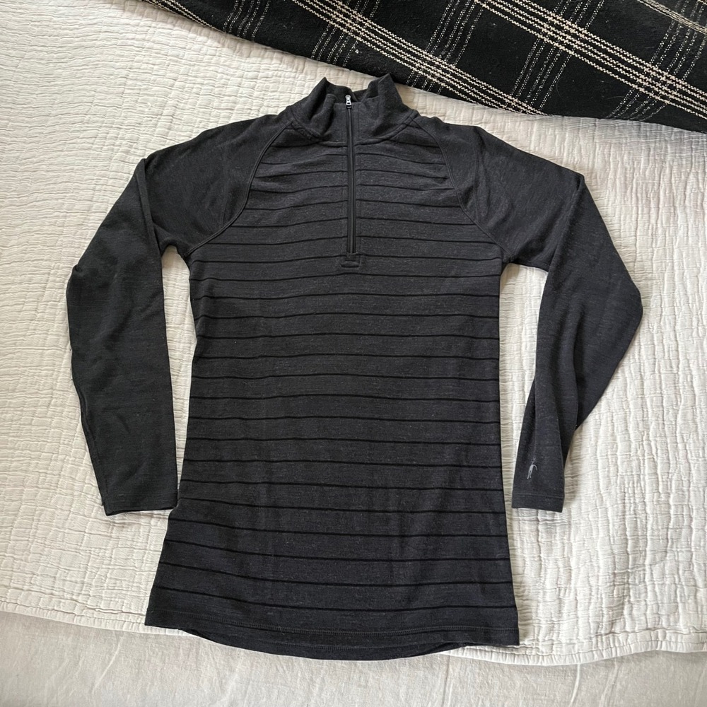 Smartwool Light Marino Wool Sportknit Half-Zip Pullover Mens Small